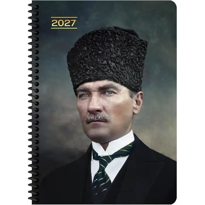 Keskin 2027-17 * 24 Atatürk Günlük Spiralli Ajanda - Başkomutan