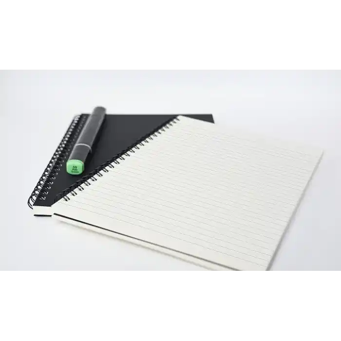 Fark Tanıtım 2li Çizgili Defter, A5 Boyut (15x21 cm), 60 Yaprak, 90gr. Ivory Kağıt, Siyah ve Kraft Kapaklar, Ofis İçin İdeal, Planlayıcı (Çizgili)