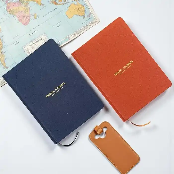 Fark Tanıtım Travel Journal – Sert Kapaklı Seyahat Günlüğü, A5 Boyutunda, Planlama & Anı Alanı – Anı Defteri (Kiremit)