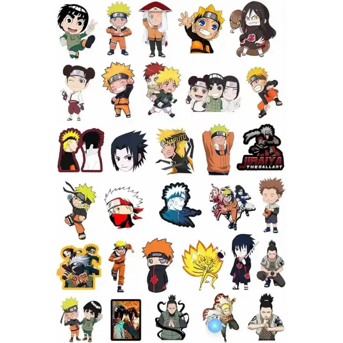 Naruto Anime 31Li Sticker Paketi