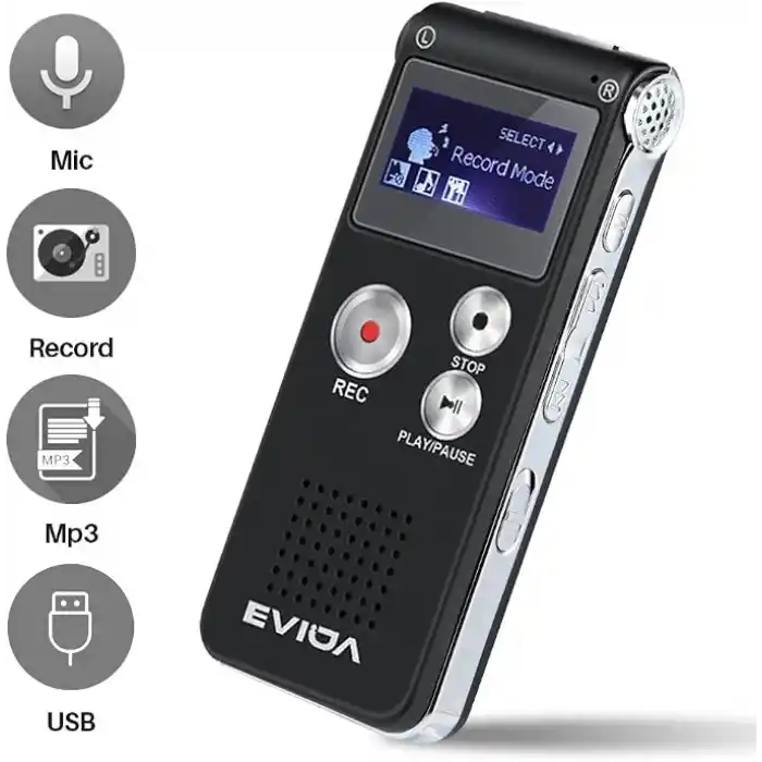 EVIDA Dijital Ses kayıt cihazı von L60 1536 kbps PCM Linearity 8 GB kurulu pil ile oyun hız uyum im MP3 oynatıcı ses etkinleştirmek için Aufzeic 8Gb