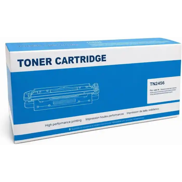Brother TN-2456 Uyumlu Muadil Toner, Yüksek Baskı Kalitesi, Uzun Ömürlü, Çipli, Lazer Yazıcı Kartuşu, Ofis Ev Okul İçin, Profesyonel Kalite (Siyah)