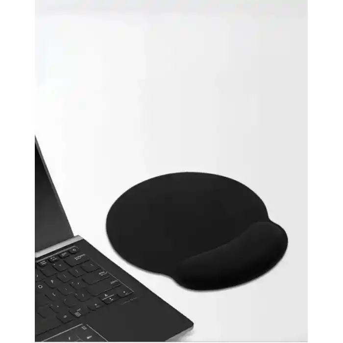 ComfiPad Bilek Destekli Konfor Kaymaz Ergonomik Mouse Pad Siyah Siyah