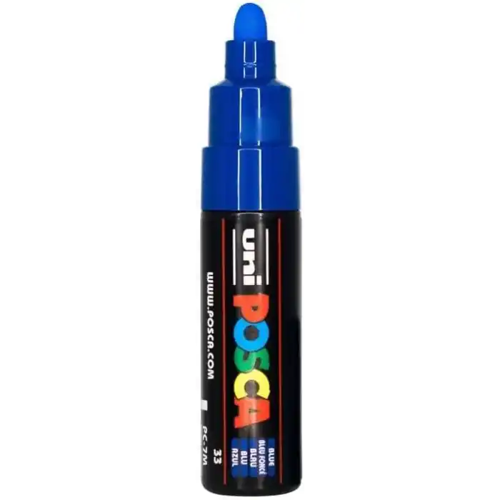 POSCA 181351 - Posca markör, geniş yuvarlak uçlu, mavi