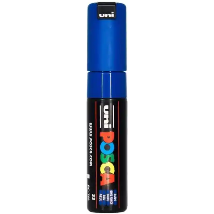 POSCA 181351 - Posca markör, geniş yuvarlak uçlu, mavi