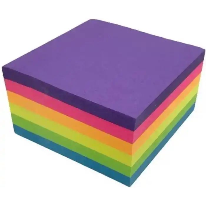 KRAF Yapışkanlı Not Kağıdı, 76x76mm, 6 Renk, 400 Sayfa
