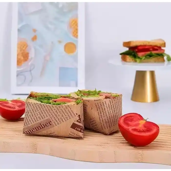 Promosyonca Vintage Gazete Desenli Yağlı Kağıt, Mutfak Sunum Kağıdı, 50 veya 100 Adet Seçeneği (100)