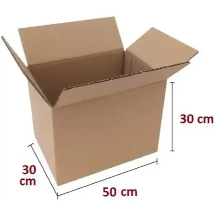 50X30X30 1.Kalite (5 ADET) Çift Oluklu Eşya Taşıma, Karton Koli, Çeyiz Kolisi, Taşınma Kolisi