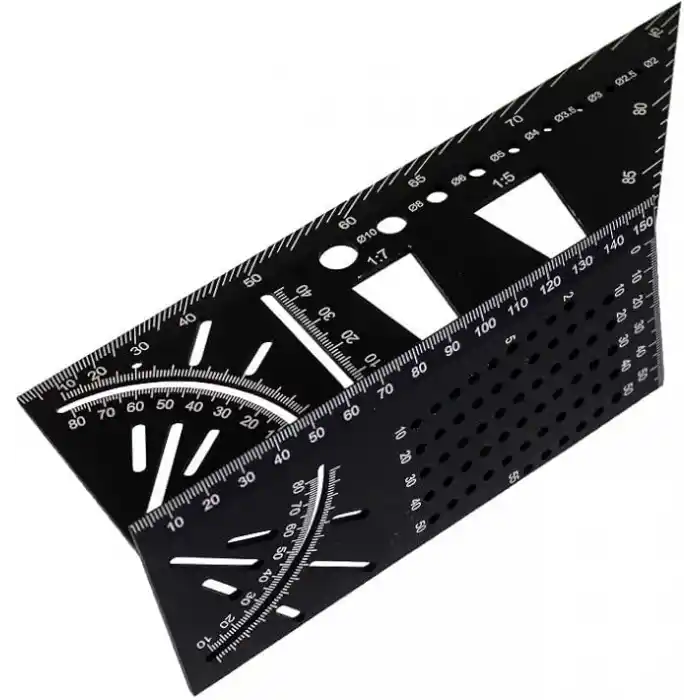 TROY 25901 Alüminyum Kırlangıç Geçme İşaretleme Gönyesi, 215mm