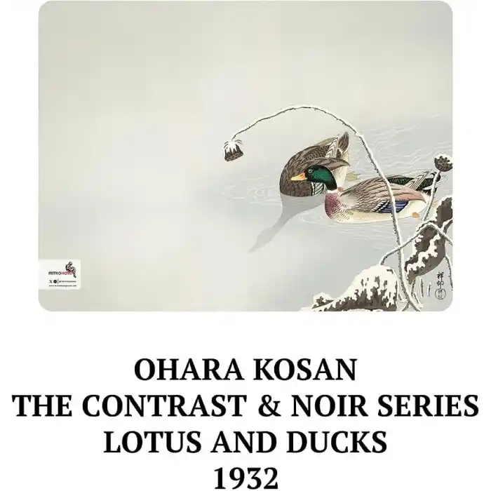 Retronote Ohara Kosan The Contrast & Noir Series 4lü Defter Seti, Çizgisiz, 64 Sayfa, 14x21cm