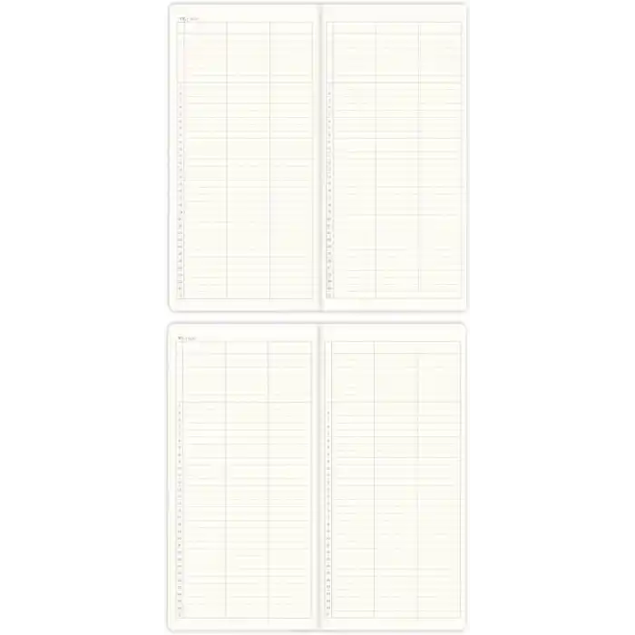 Matt Notebook 9x18 cm Keten Süresiz Haftalık Planlayıcı Kareli Cep Ajandası Manzara