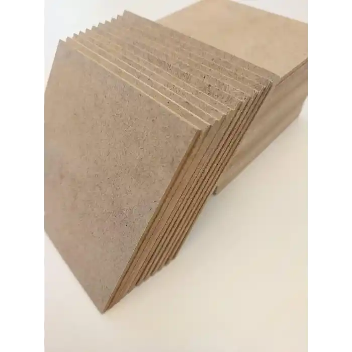 3 mm 15x15 MDF Plaka (10 ADET) - Hobi, Maket, Ahşap El Sanatları İçin Uygun (10`lu Paket)