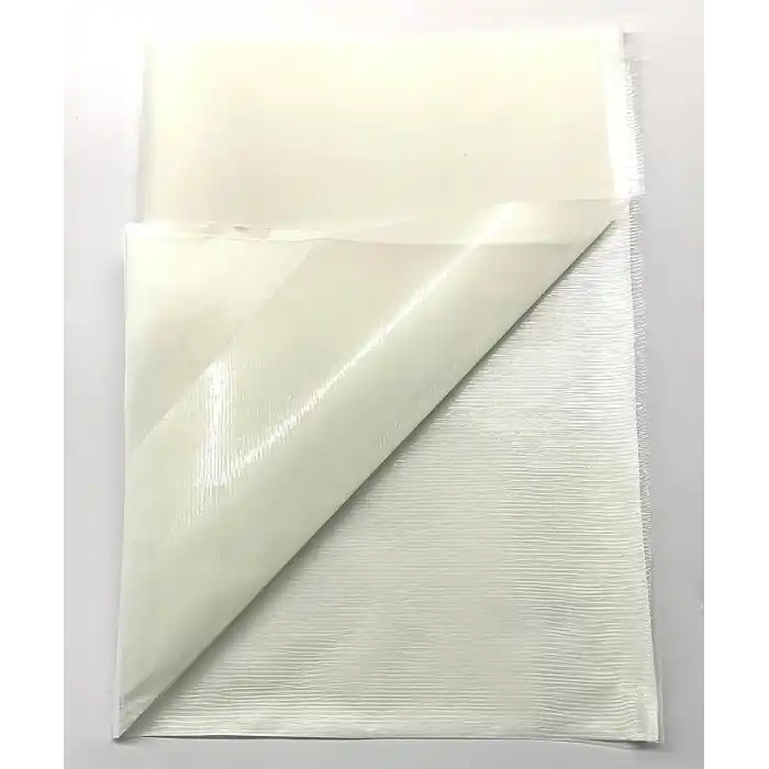 modern teknik tekstil BSN Tela 1x1 metre 50 micron - Çift Taraflı Yapışkan Tela - Arma Yapıştırma Telası - Laminasyon Telası - Dikiş Nakış Telası - Ütü ile Yapıştırılan Tela - Kağıtlı Tela