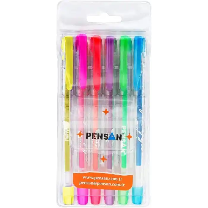 Pensan My-Kıng Neon Jel Kalem 6Lı Set - PE02227JK00N6