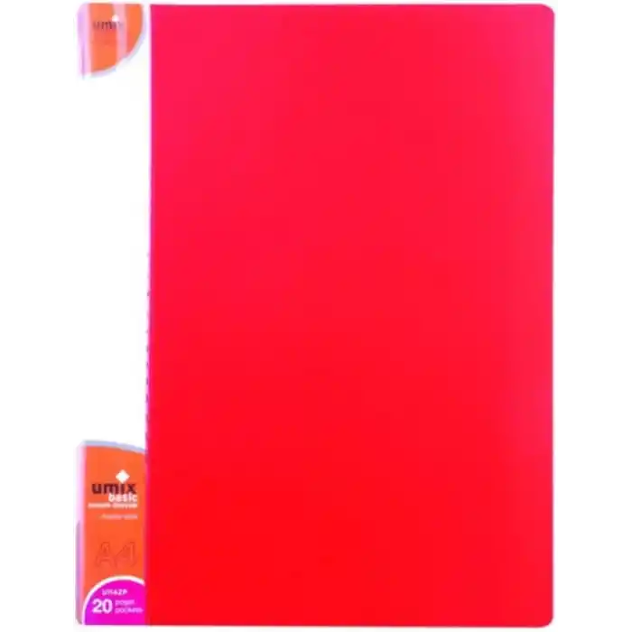 UMIX BASIC SUNUM DOSYASI 20Lİ KIRMIZI
