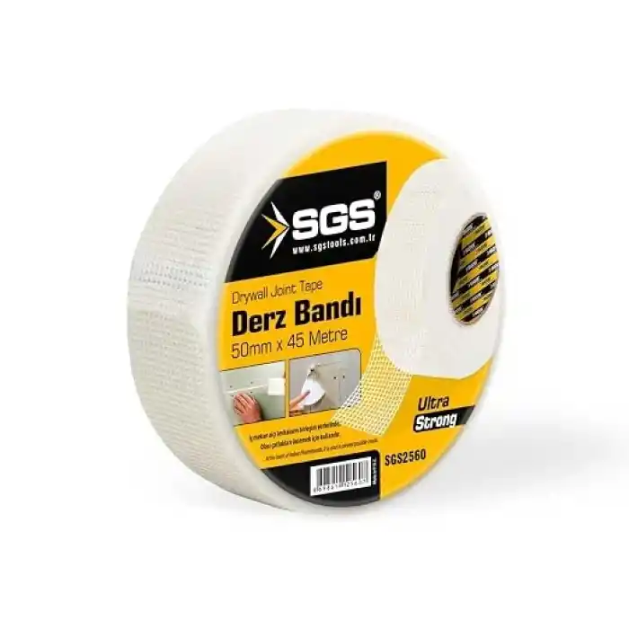 SGS Derz Bandı, Ultra Strong, Alçıpan Birleşim Bandı, 50mm x 45 Metre, 70gr
