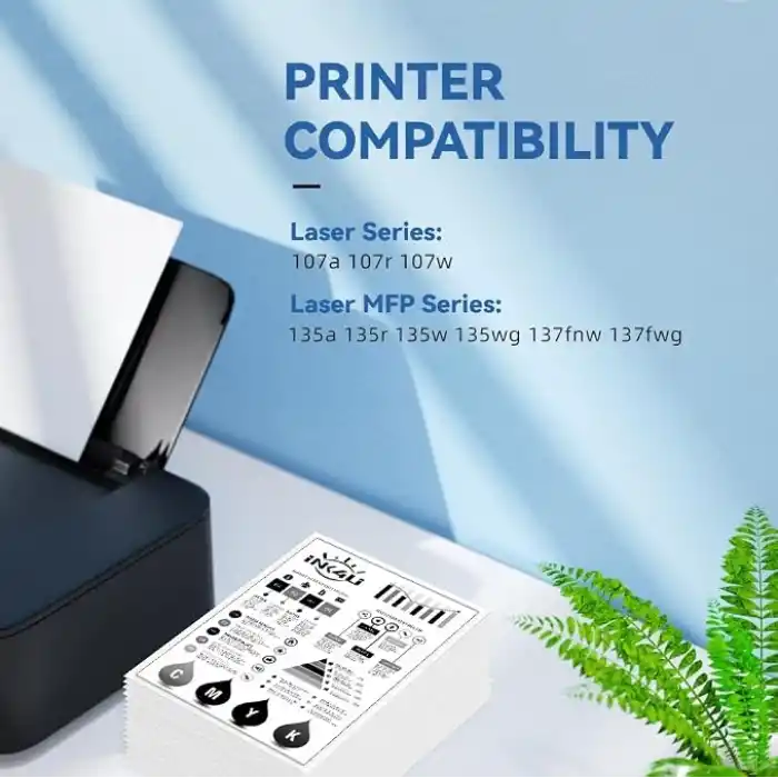 1 siyah 106A Toner kartuş uyumlu 106A W1106A lazer 107a 107r 107w HP lazer MFP 135a 135r 135w 135wg 137fnw 137fwg
