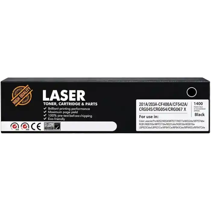 Hp Uyumlu 201A CF400A Muadil Toner Siyah (Black)/ M252n /M252DN/ M274 / M277DW/M254/M254DW ÇİPLİ
