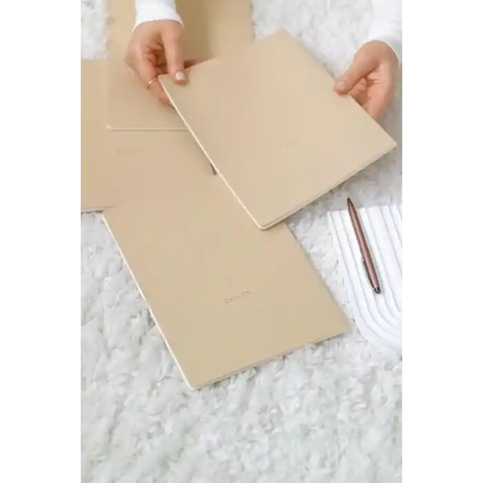 Matt Notebook 18x24cm 4lü Defter Set Kareli Terzi Dikiş Kraft Geri Dönüşümlü