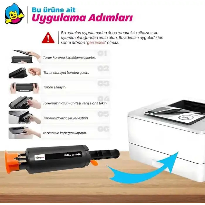 tonermax Hp Uyumlu 103A W1103A Muadil Toneri 2Lİ Avantaj Paket/Hp Neverstop 1000a /1000w / 1000n /MFP 1200a / MFP 1200w / 1200n