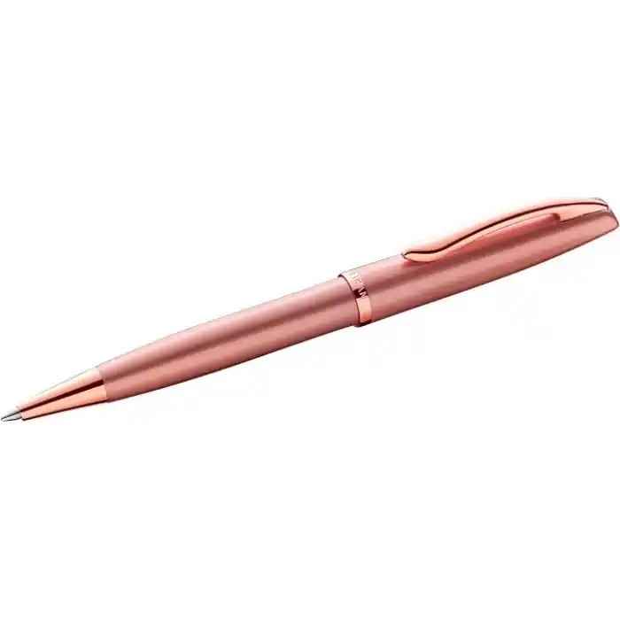 Pelikan Tükenmez kalem Jazz Noble, pembe (pembe), sağ elini kullananlar ve solaklar için, şık metal tükenmez kalem, katlanır kutuda, 821636