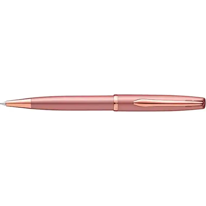 Pelikan Tükenmez kalem Jazz Noble, pembe (pembe), sağ elini kullananlar ve solaklar için, şık metal tükenmez kalem, katlanır kutuda, 821636