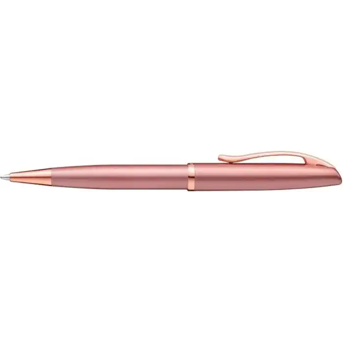 Pelikan Tükenmez kalem Jazz Noble, pembe (pembe), sağ elini kullananlar ve solaklar için, şık metal tükenmez kalem, katlanır kutuda, 821636
