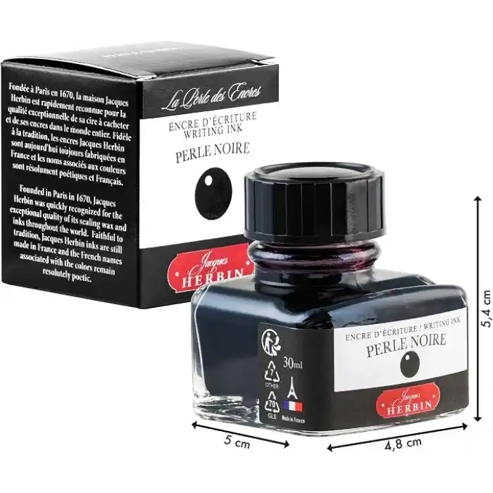 Jacques Herbin Şişe Dolma Kalem Mürekkebi 30 ml Perle Noi
