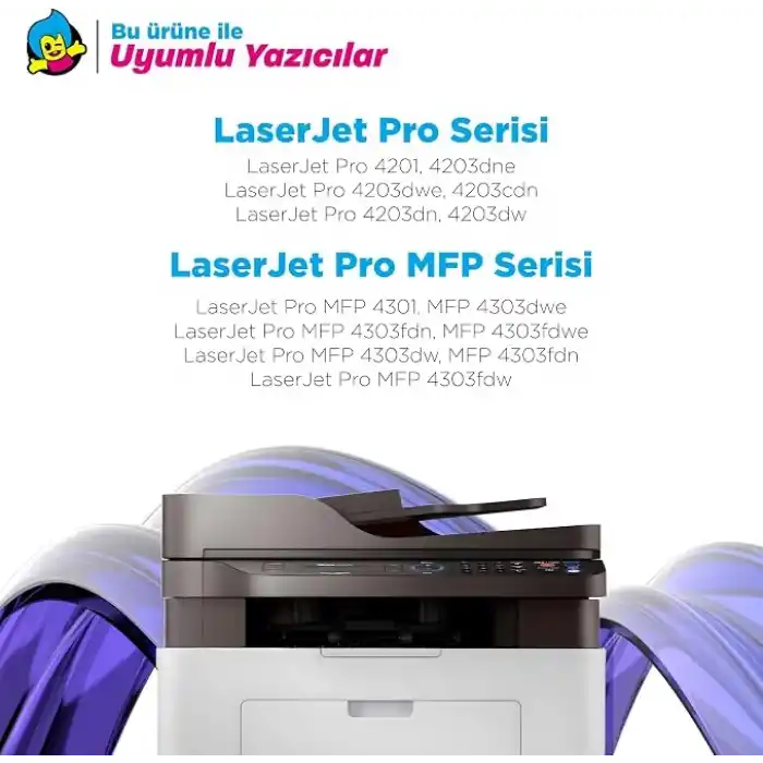 Hp Uyumlu Tonermax 230A W2300A Muadil Toner Siyah - Çipli / Hp Color LaserJet Pro 4203dn / 4203dw / 4303dw / 4303fdn / 4303fdw