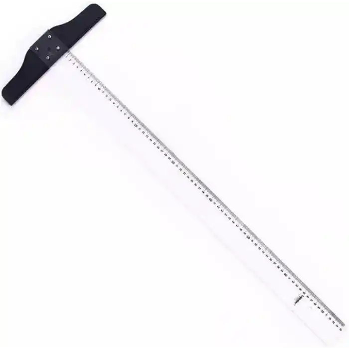 Hatas Şeffaf Plastik T Cetveli 65cm