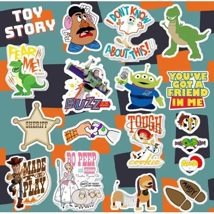 Toy Story Sticker Seti-1 | Laptop Notebook Telefon Etiket