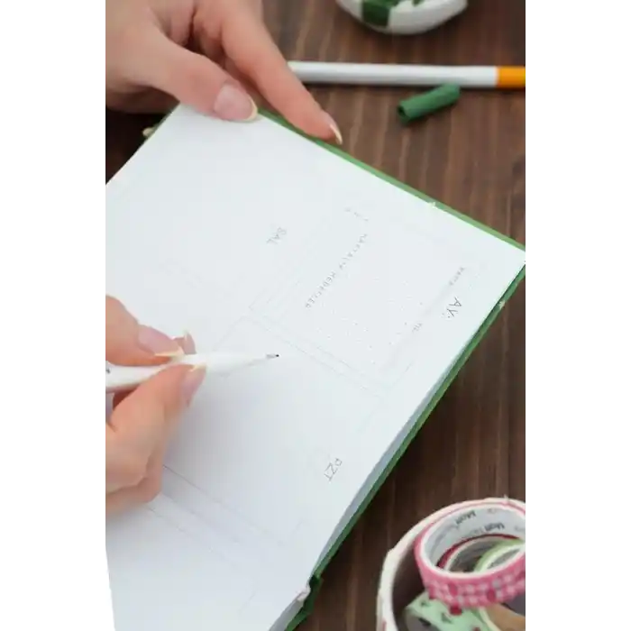 Matt Notebook 15x15 Kare Süresiz Planlayıcı Ajanda Manzara