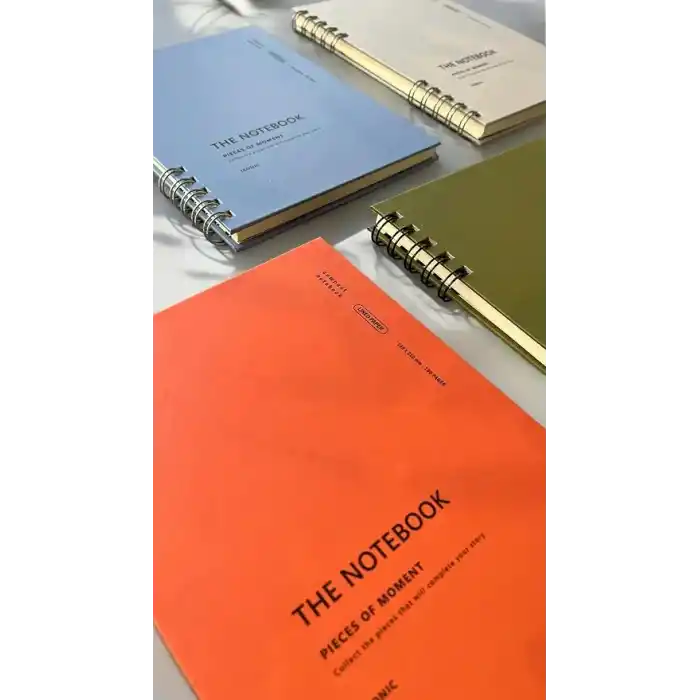 Fark Tanıtım Spiralli 80 Yaprak Çizgisiz A5 Defter, Not Defteri, Okul Defteri, 4 Farklı Renk Seçeneği (02 Placid Blue)