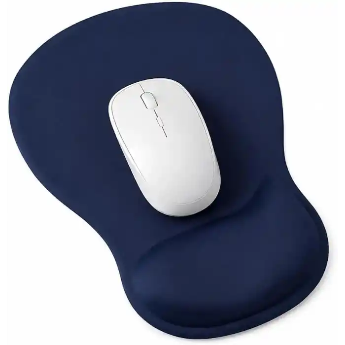 TopoWave Bilek Destekli Mouse Pad Ergonomik Kaymaz Taban Mouse Padi Bilek Koruyucu Dijital Lacivert