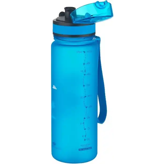 UZSPACE Figürlü 500 ml Tritan Çocuk Su Matarası Manani, Mavi