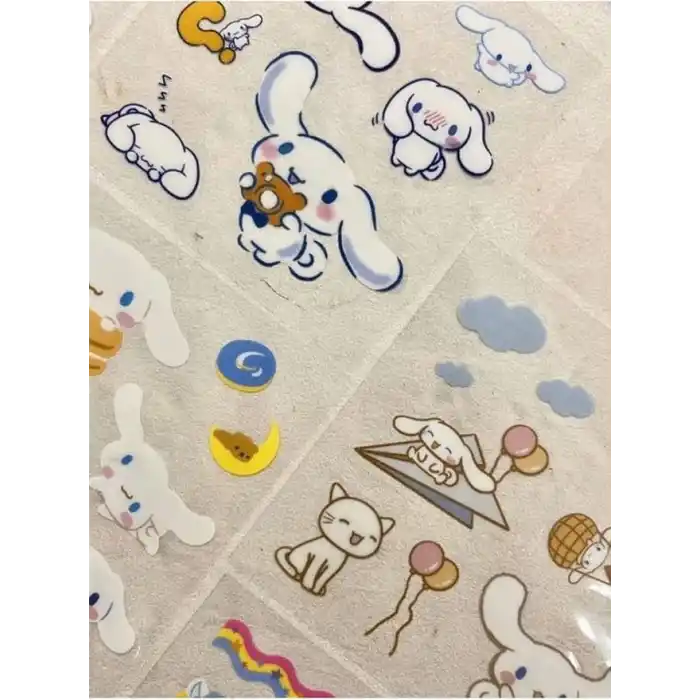 Sanrio Karakteri Cinnamoroll 25 Yaprak 190 Adet Pet Sticker Set Pembe Paket/Etiket/Çıkartma/Su Geçirmez/Etiket 1512S1015