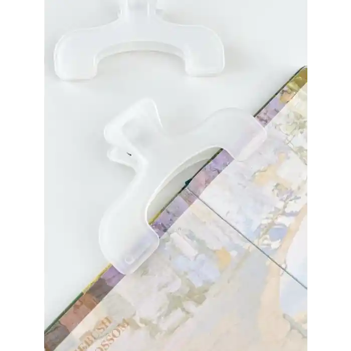 Şeffaf Çok Fonksiyonlu Kitap ve Defter Klipsi / Sayfa Tutucu / Journal ve Scrapbook Yardımcısı