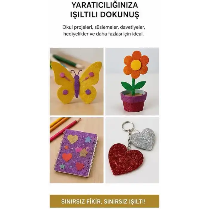 Monarty Simli Eva Yapışkanlı 10 Renk 10 Adet 20x30 cm