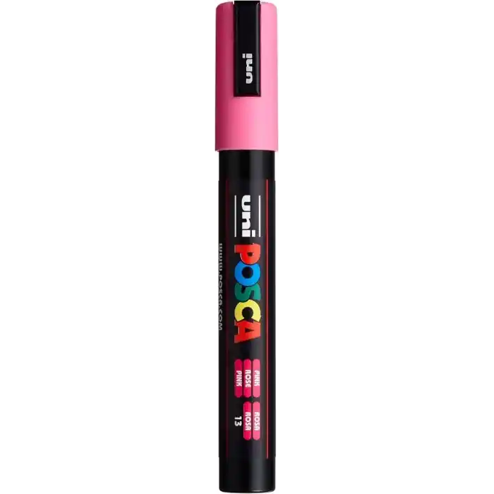 Uni-Ball PC-5M Su Bazlı Poster Markörü, Pembe