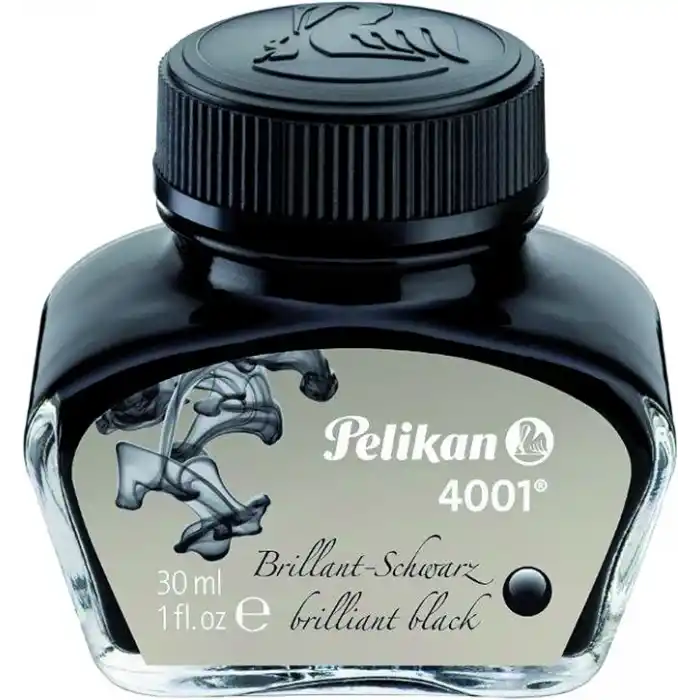 Pelikan mürekkep 4001, 30 ml, parlak siyah, 1 cam