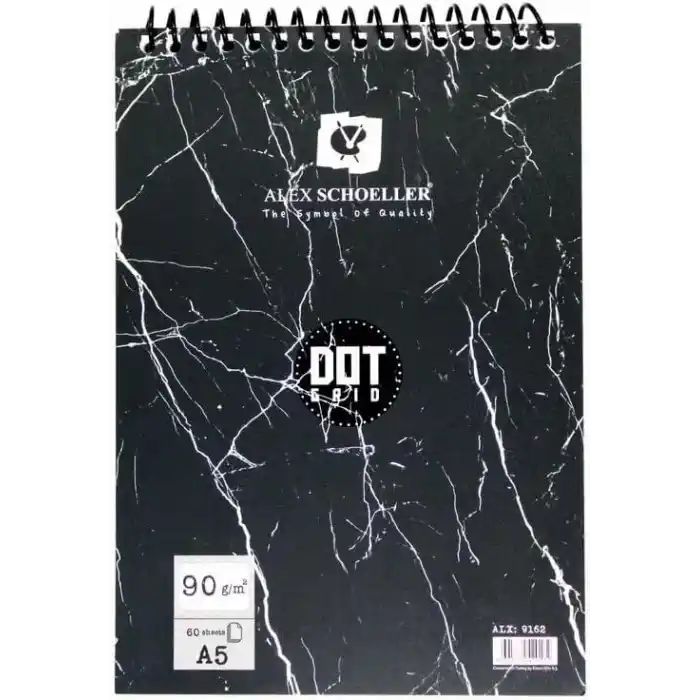 ALEX SCHOLLER A5 90 GR 60 LI DOT GRID ÇİZİM DEFTERİ ALX:9162