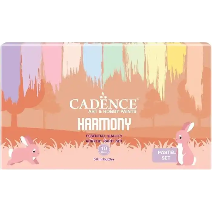 Cadence HARMONY AKRİLİK 10LU SET PASTEL RENKLER 59ML