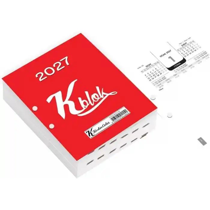 Keskin 2027-K-Blok Günlük Masa Takvimi