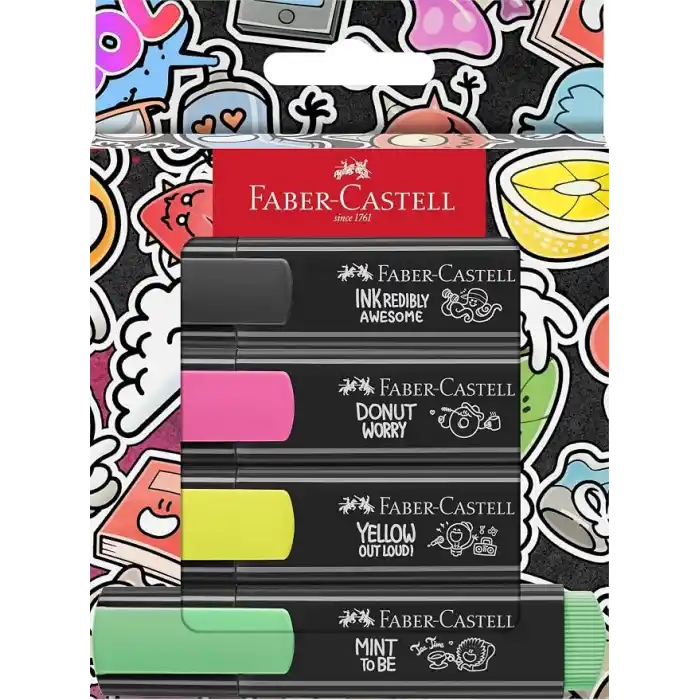 FABER-CASTELL Graffiti Textliner 46, 4x