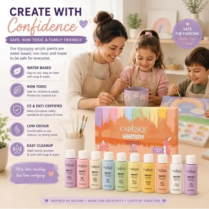 Cadence HARMONY AKRİLİK 10LU SET PASTEL RENKLER 59ML