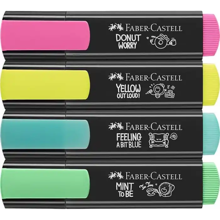 FABER-CASTELL Graffiti Textliner 46, 4x
