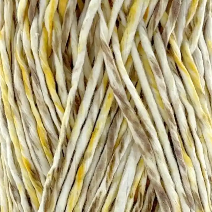 Premium Softee Raffia Yumuşak Çok Renkli Rafya Kağıt Ebruli El Örgü İpi Hobi İp (Gün Batımı)