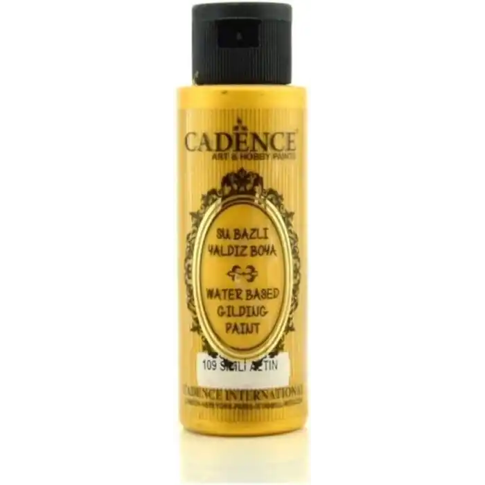 Cadence 109 Simli Altın-Yaldız Boya 70Ml(Cc) 109 Simli Altın- 70Ml(Cc) Altın Tek Ebat Unisex