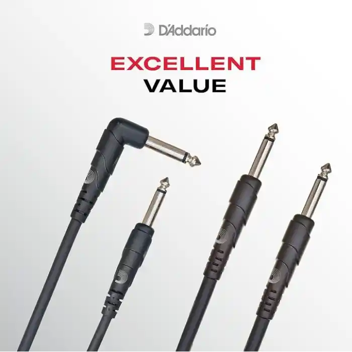Planet Waves DAddario Gitar Kablosu - Klasik Seri Enstrüman Kablosu - 1/4 İnç Fiş 1/4 İnç Fiş - 3.048 Sayaç - 1li Paket