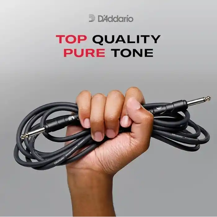 Planet Waves DAddario Gitar Kablosu - Klasik Seri Enstrüman Kablosu - 1/4 İnç Fiş 1/4 İnç Fiş - 3.048 Sayaç - 1li Paket